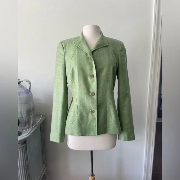 ZANELLA PLATINUM LORO PIANA FABRIC JACKET Size 8 - Picture 8 of 14